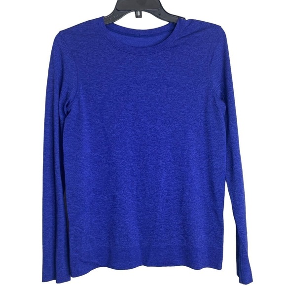 Lululemon Swiftly Breathe Long sleeve Women Blue SZ 6 - Picture 2 of 15
